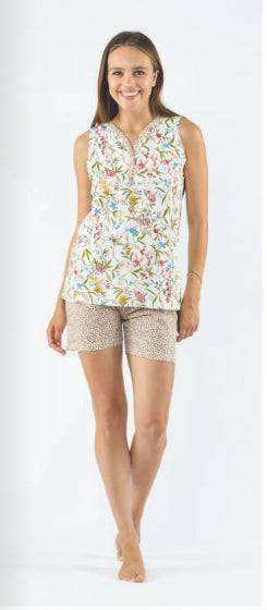 Pigiama corto Donna E2427 Fida - evabiancheria